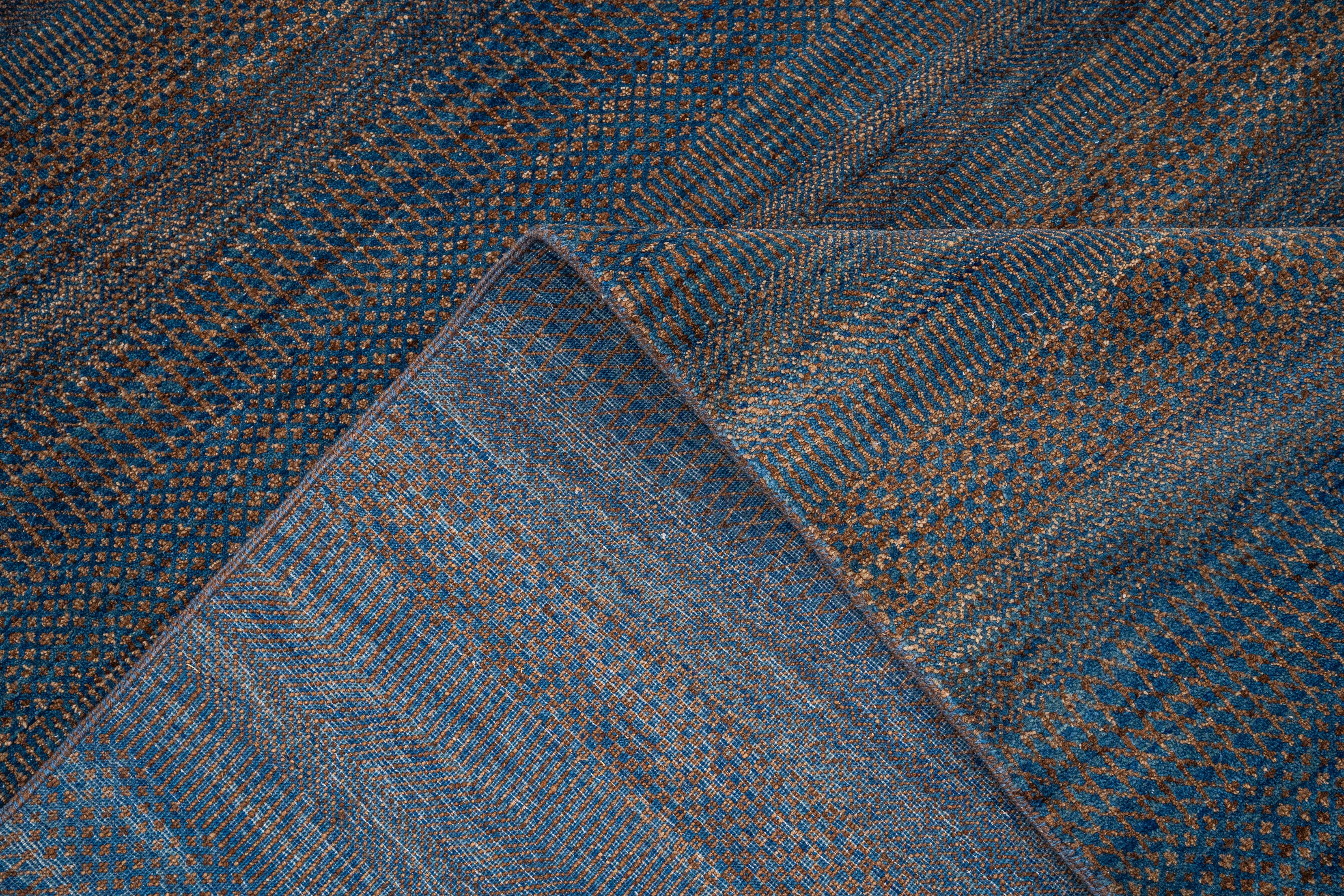 Handknotted Carpet, DIA - 1517 MCN, Cadet & Wenge